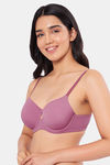 Amante Padded Wired Full Coverage T-Shirt Bra - Mellow Mauve — thumbnail 3